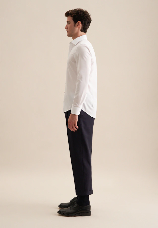 Shaped Business shirt Uni in White |  Seidensticker Onlineshop