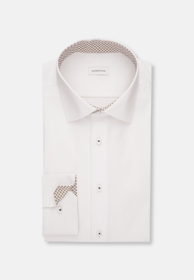 Shaped Business Hemd Uni in Weiß |  Seidensticker Onlineshop