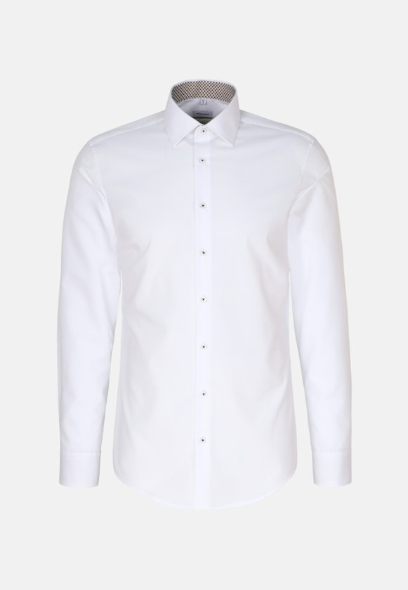 Shaped Business shirt Uni in White |  Seidensticker Onlineshop