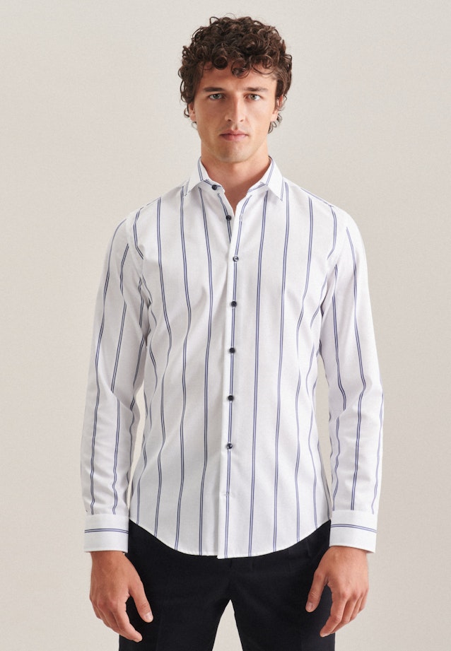 Slim Chemise d'affaires rayures in Bleu Foncé |  Seidensticker Onlineshop