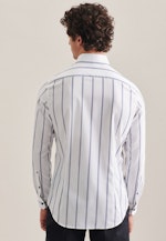 Slim Business Hemd Streifen in Dunkelblau |  Seidensticker Onlineshop