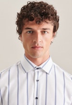 Slim Business Hemd Streifen in Dunkelblau |  Seidensticker Onlineshop