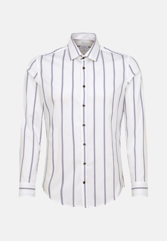 Slim Business Hemd Streifen in Dunkelblau |  Seidensticker Onlineshop