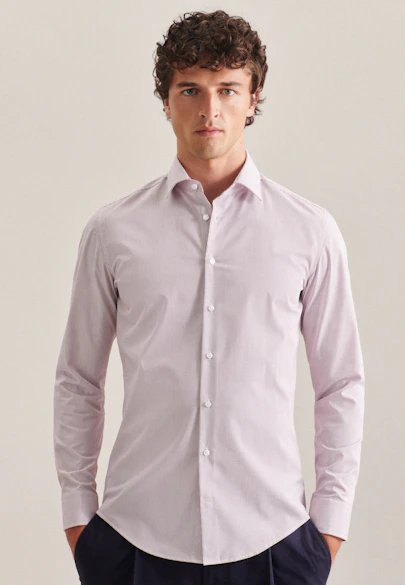 Slim Business shirt Check in Red |  Seidensticker Onlineshop