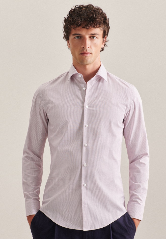 Slim Business Hemd Karo in Rot | Seidensticker Onlineshop