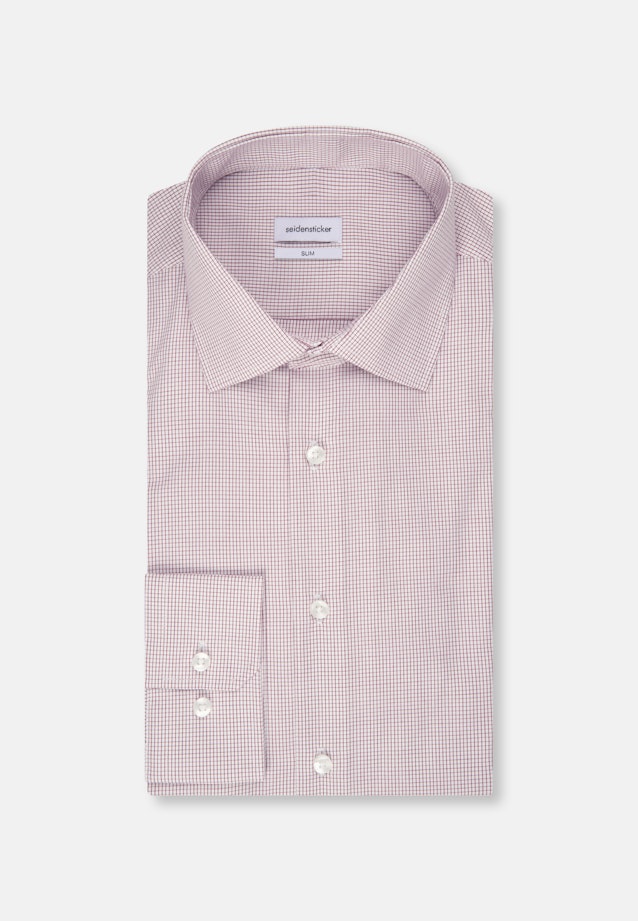 Slim Business Hemd Karo in Rot |  Seidensticker Onlineshop