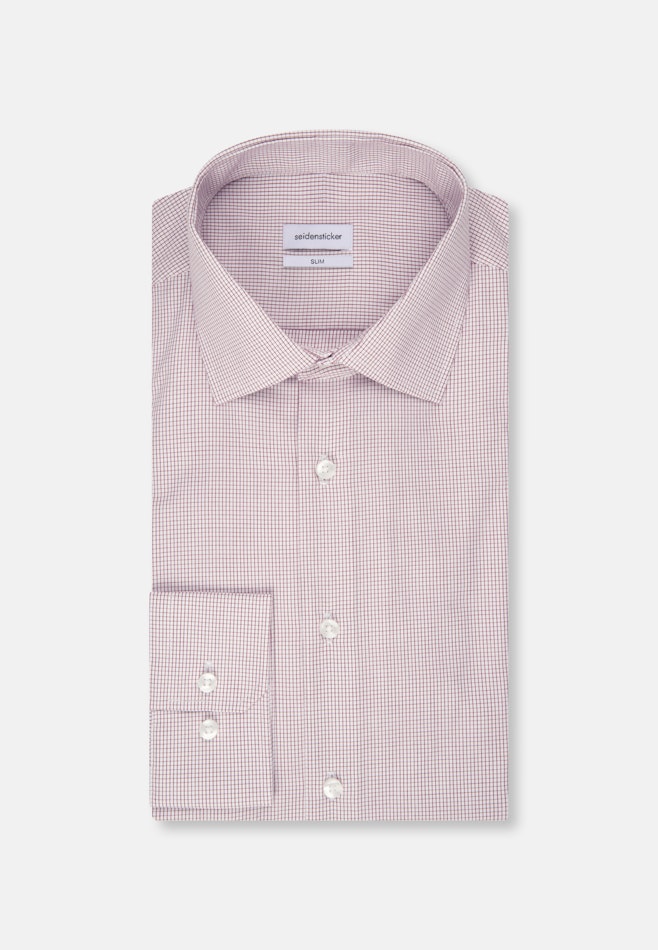 Slim Business Hemd Karo in Rot | Seidensticker Onlineshop