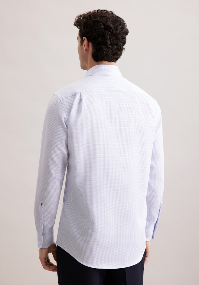 Regular Business Hemd Struktur in Hellblau | Seidensticker Onlineshop