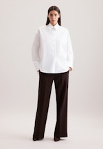 Longbluse Uni in Weiß |  Seidensticker Onlineshop