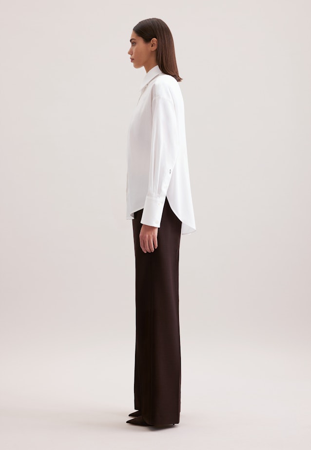 Longbluse Uni in Weiß |  Seidensticker Onlineshop