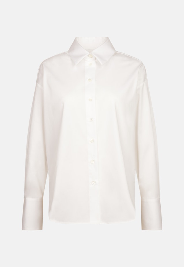 Longbluse Uni in Weiß |  Seidensticker Onlineshop