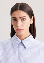 Chemisier long rayures in Bleu Moyen |  Seidensticker Onlineshop