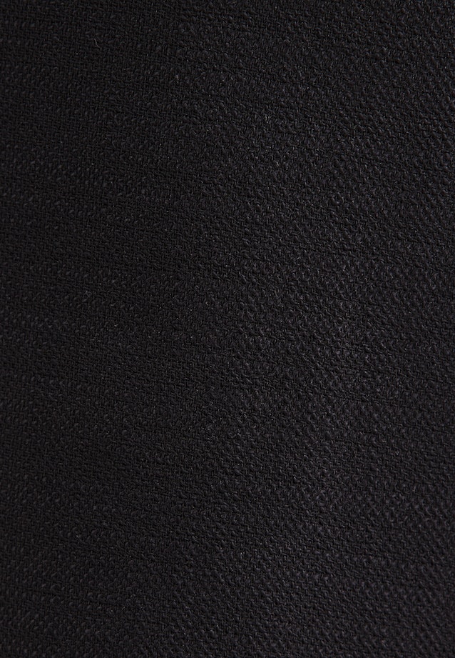 Gerade Hose in strukturierter Ware in Schwarz |  Seidensticker Onlineshop
