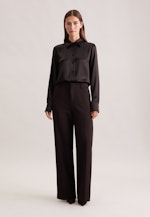 Gerade Hose in strukturierter Ware in Braun |  Seidensticker Onlineshop