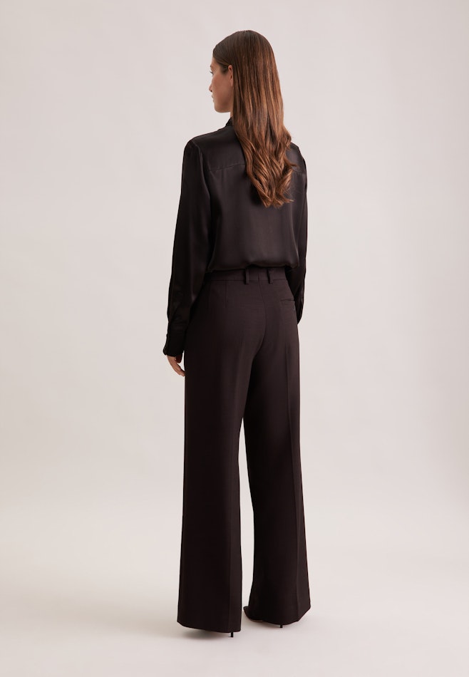 Gerade Hose in strukturierter Ware dans Marron | Boutique en ligne Seidensticker