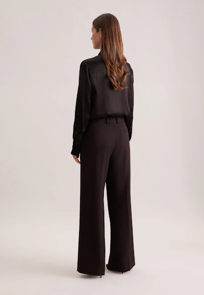 Pantalon droit en tissu texturé in Marron |  Seidensticker Onlineshop