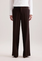 Gerade Hose in strukturierter Ware in Braun |  Seidensticker Onlineshop