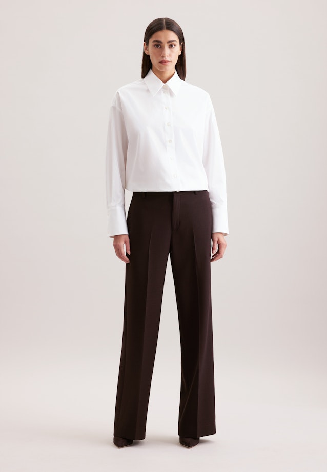 Regular Fabric pants Uni in Brown |  Seidensticker Onlineshop