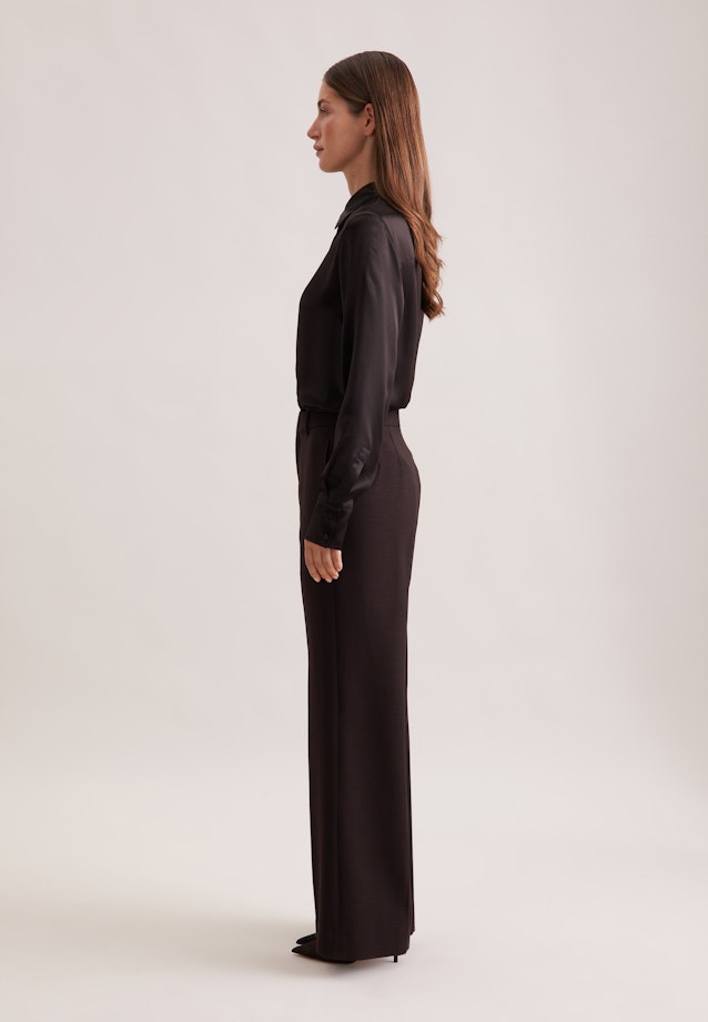 Gerade Hose in strukturierter Ware in Braun |  Seidensticker Onlineshop