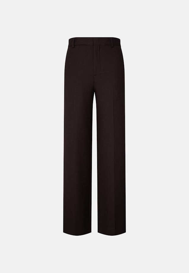 Gerade Hose in strukturierter Ware in Braun |  Seidensticker Onlineshop