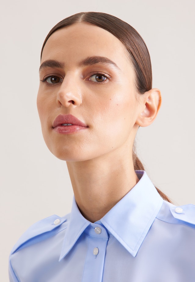 Chemise de pilote Uni in Bleu Clair |  Seidensticker Onlineshop