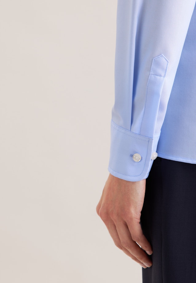 Chemise de pilote Uni in Bleu Clair |  Seidensticker Onlineshop