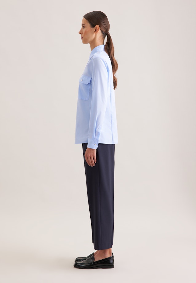 Chemise de pilote Uni in Bleu Clair |  Seidensticker Onlineshop