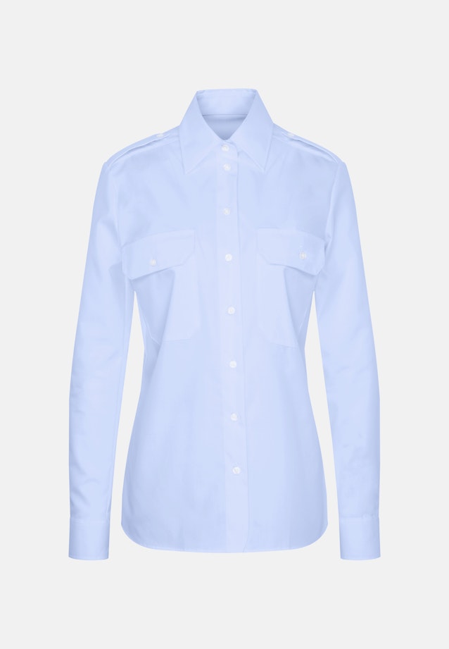 Chemise de pilote Uni in Bleu Clair |  Seidensticker Onlineshop