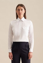Chemisier chemise Uni in Blanc |  Seidensticker Onlineshop