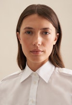 Chemisier chemise Uni in Blanc |  Seidensticker Onlineshop