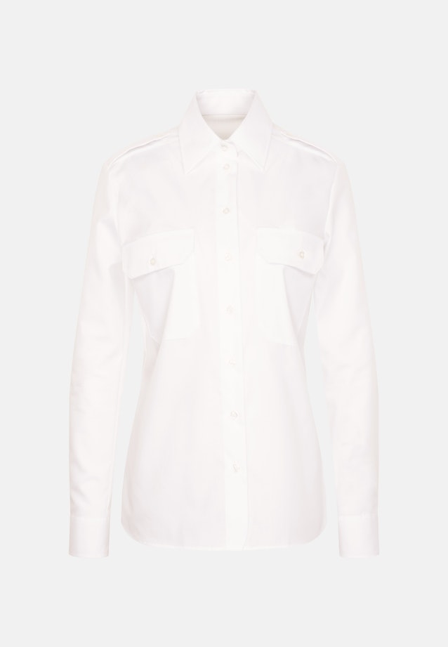 Chemisier chemise Uni in Blanc |  Seidensticker Onlineshop