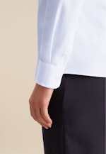 Chemisier chemise Uni in Bleu Moyen |  Seidensticker Onlineshop