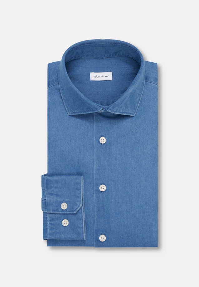 Slim Denimhemd Denim in Mittelblau |  Seidensticker Onlineshop