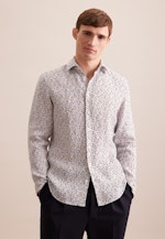 Slim Business Hemd Druck in Beige |  Seidensticker Onlineshop