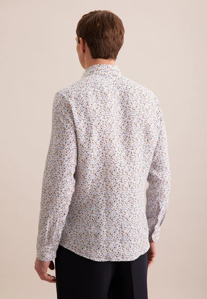 Slim Business shirt Print in Beige |  Seidensticker Onlineshop
