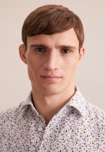 Slim Business Hemd Druck in Beige |  Seidensticker Onlineshop