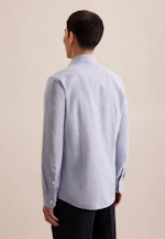 Slim Chemise décontractée Uni in Bleu Clair |  Seidensticker Onlineshop