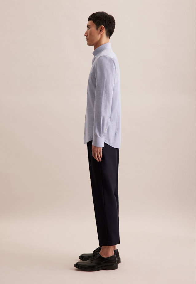 Slim Casual Hemd Uni in Hellblau |  Seidensticker Onlineshop