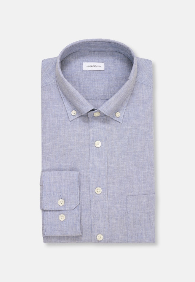 Slim Chemise décontractée Uni dans Bleu Clair | Boutique en ligne Seidensticker
