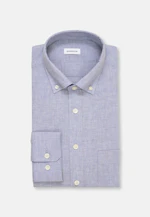 Slim Chemise décontractée Uni in Bleu Clair |  Seidensticker Onlineshop