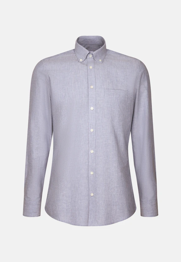 Slim Chemise décontractée Uni in Bleu Clair |  Seidensticker Onlineshop