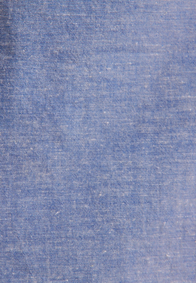 Slim Casual Hemd Uni in Mittelblau |  Seidensticker Onlineshop