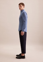 Slim Casual Hemd Uni in Mittelblau |  Seidensticker Onlineshop