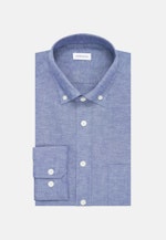 Slim Casual Hemd Uni in Mittelblau |  Seidensticker Onlineshop