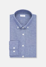 Slim Casual Hemd Uni in Mittelblau |  Seidensticker Onlineshop