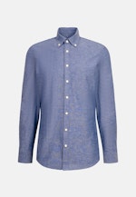 Slim Casual Hemd Uni in Mittelblau |  Seidensticker Onlineshop