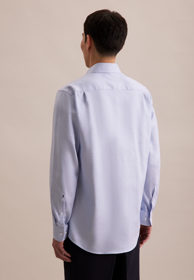 Regular Business shirt Structure in Light Blue |  Seidensticker Onlineshop