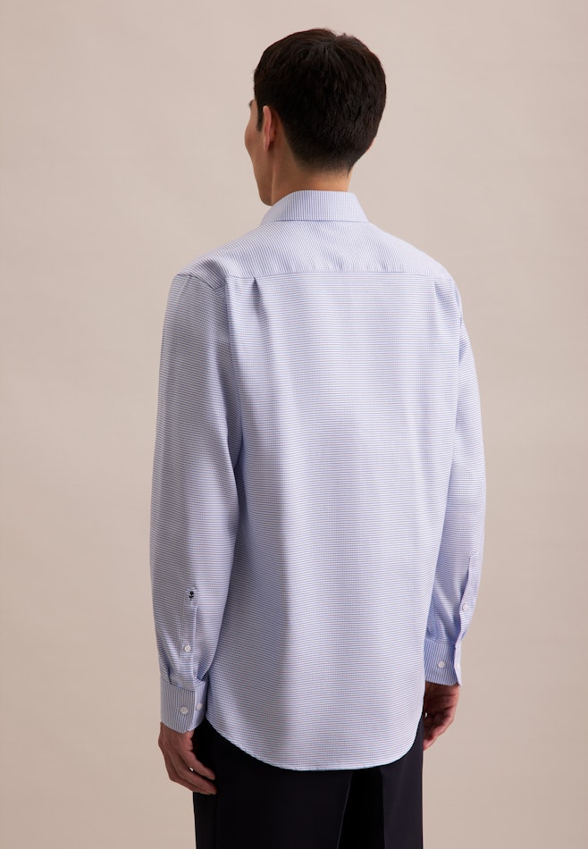 Regular Business Hemd Struktur in Hellblau | Seidensticker Onlineshop