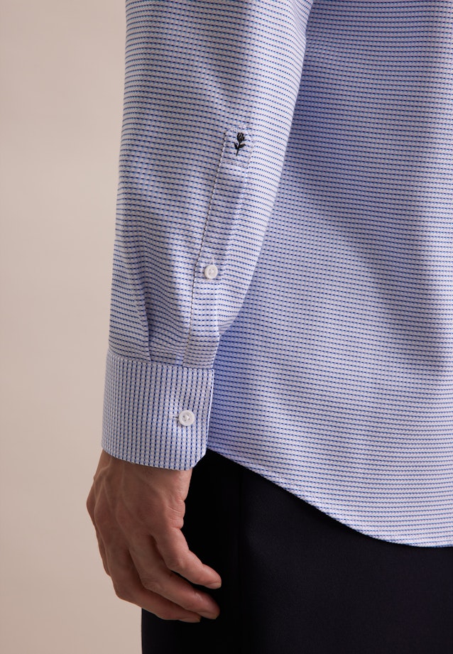 Regular Business shirt Structure in Light Blue |  Seidensticker Onlineshop