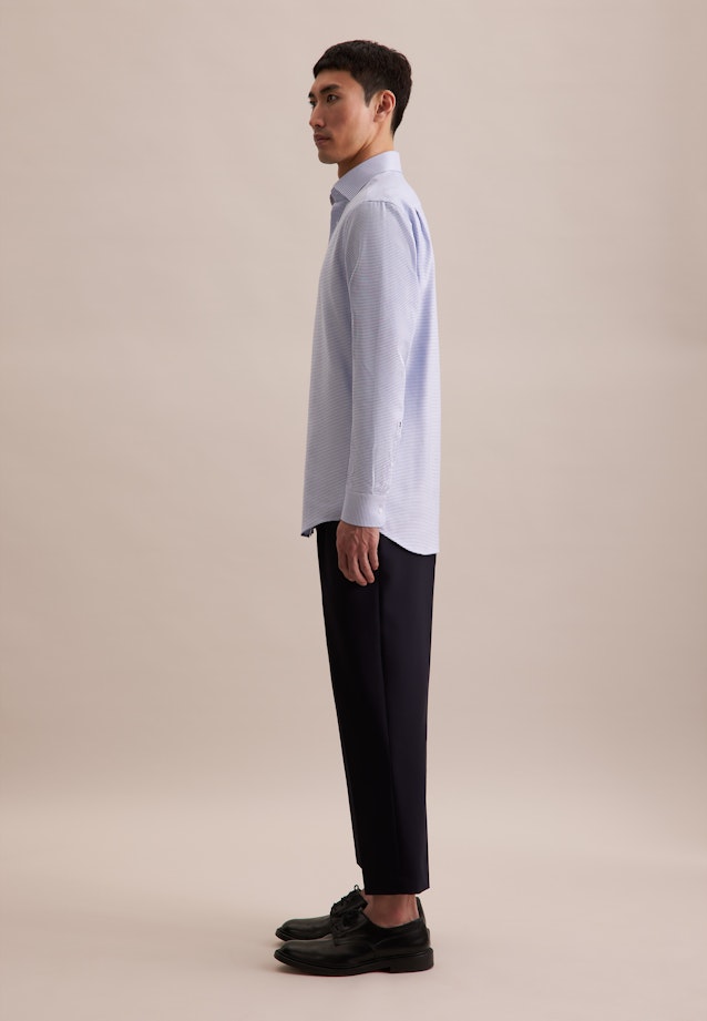 Regular Business shirt Structure in Light Blue |  Seidensticker Onlineshop